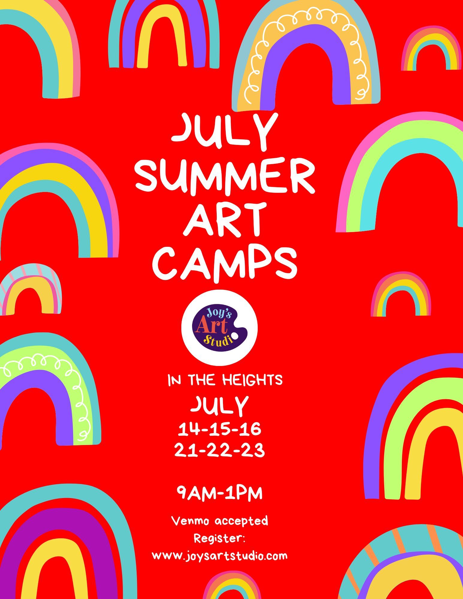Colorful Modern Kids Art Work Shop Flyer 4