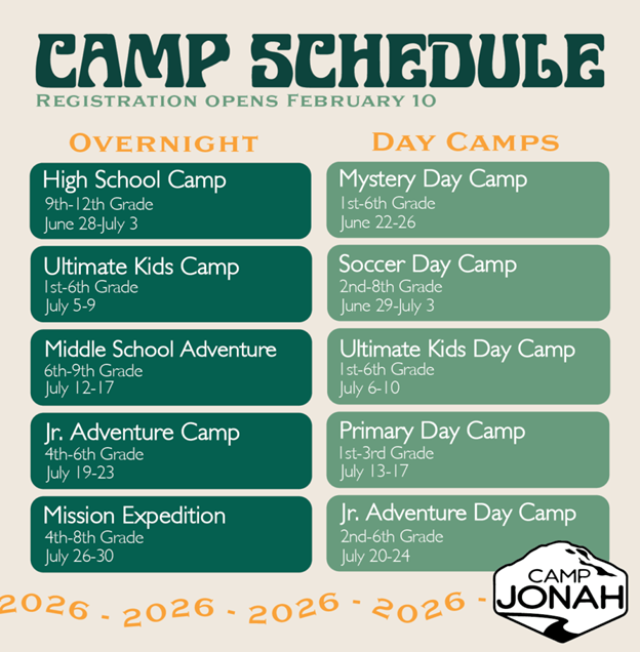 Camp Schedule