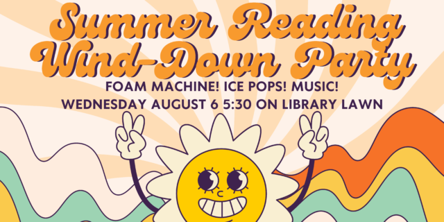 Yellow and Orange Retro Sun Spring Party Poster