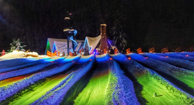 Cosmic Tubing Under the Stars at Mt. Hood Skibowl
