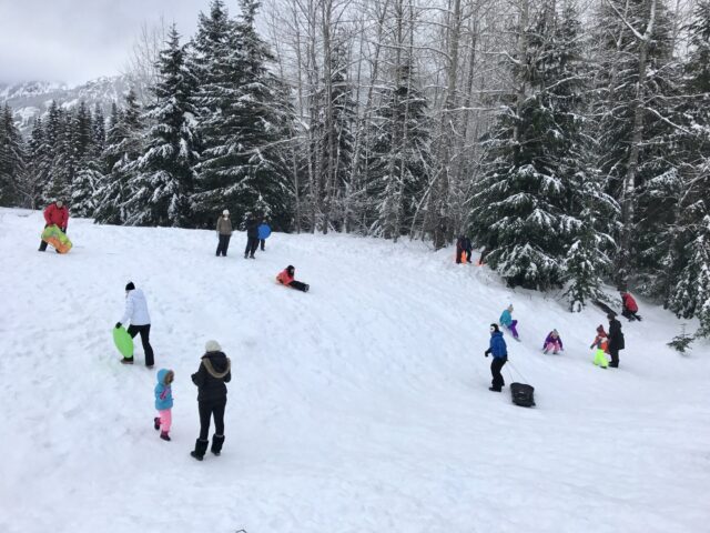 Sledding at Little John Sno-Park