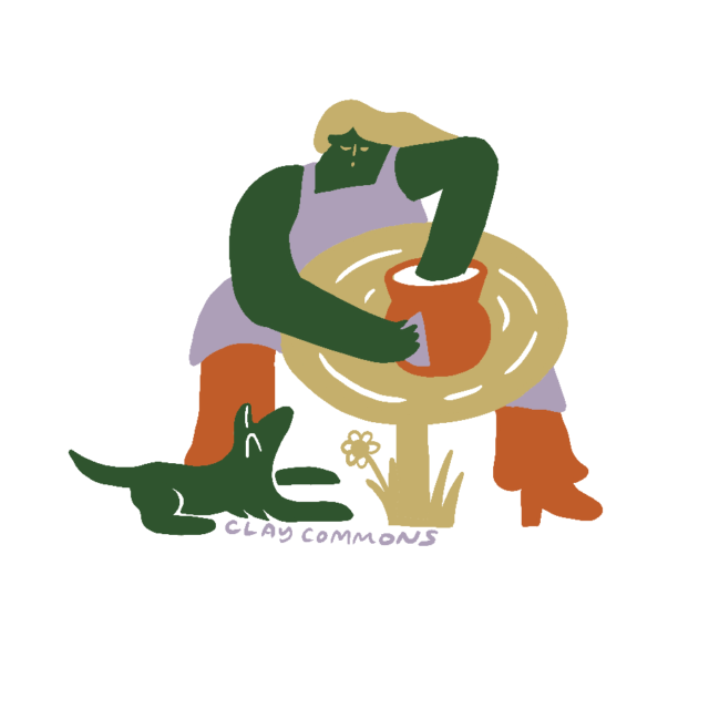 Clay Commons Sticker print