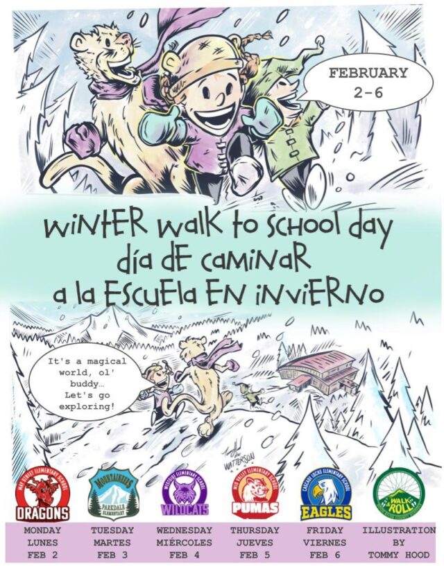 Flyer for Winter Walk to School Day